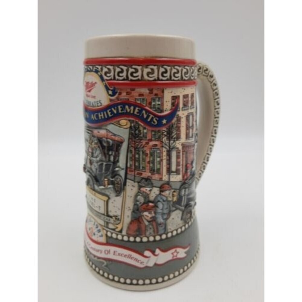 Vintage 1987 Ford Model-T Car Miller Beer Stein Mug Great American Achievements